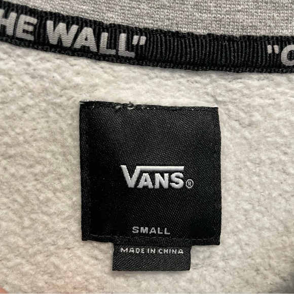 Vans Off The Wall Gray Crewneck Sweatshirt Men’s Small - Picture 4 of 9